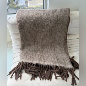 West Elm Cross Dye Faux Mohair Throw
